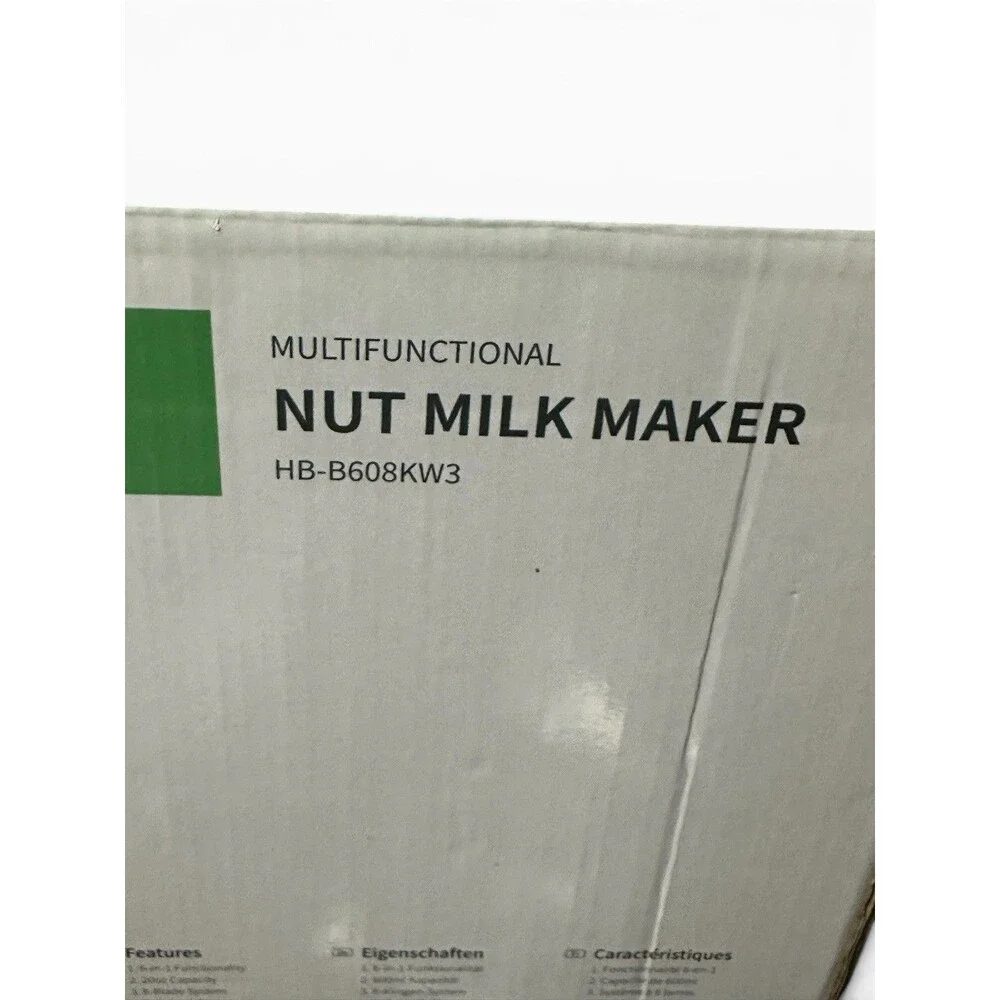 NUT MILK MAKER 6-in-1 Functionality Open Box